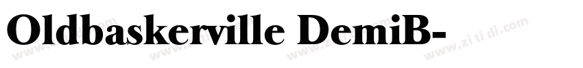 Oldbaskerville DemiB字体转换